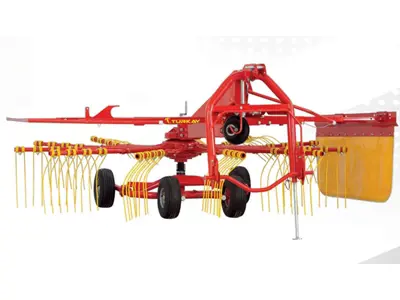 Machine de ramassage d'herbe à rotor à 9 bras de 340 cm de large