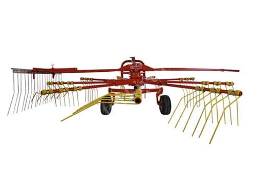 Machine de ramassage d'herbe à rotor à 9 bras de 340 cm de large