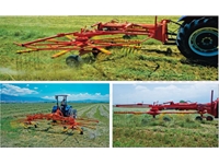 Machine de ramassage d'herbe à double rotor de 655 cm de large - 2