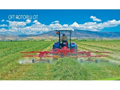 655 cm Çift Rotorlu Ot Toplama Makinası - 1