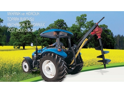 20-60 Cm Traktör Arkası Hidrolik Toprak Burgusu  - 1