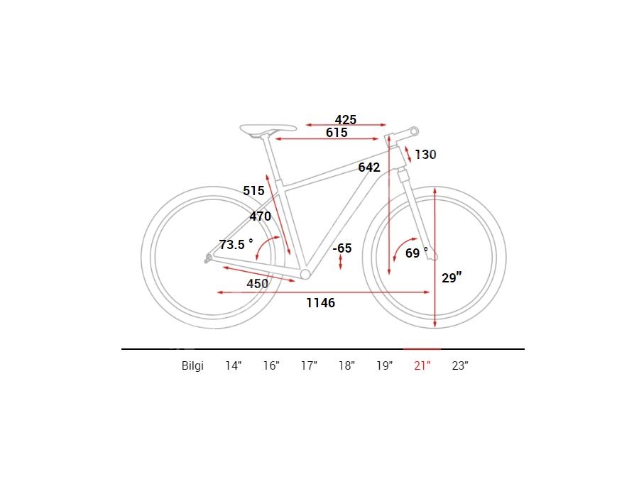 Hardtail Dağ Bisikleti (Mavi, Turuncu) 21 İnç - Cube Attention Sl