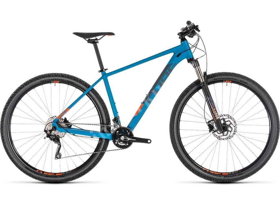 Hardtail Dağ Bisikleti (Mavi, Turuncu) 21 İnç - Cube Attention Sl