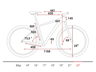 Hardtail Dağ Bisikleti (Mavi, Turuncu) 23 İnç - Cube Attention Sl - 5