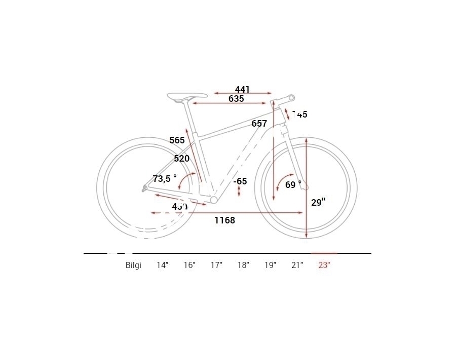 Hardtail Dağ Bisikleti (Mavi, Turuncu) 23 İnç - Cube Attention Sl
