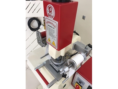 Pnömatik Yaldız Varak Gofre Sıcak Soğuk Klişe Baskı Makinası 90X90 Mm - 1