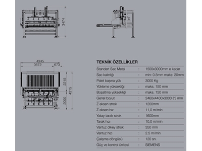 Full Otomatik Sac Yükleme Ve Boşaltma Sistemi 1500X3000 Mm - Ermaksan Tower - 4