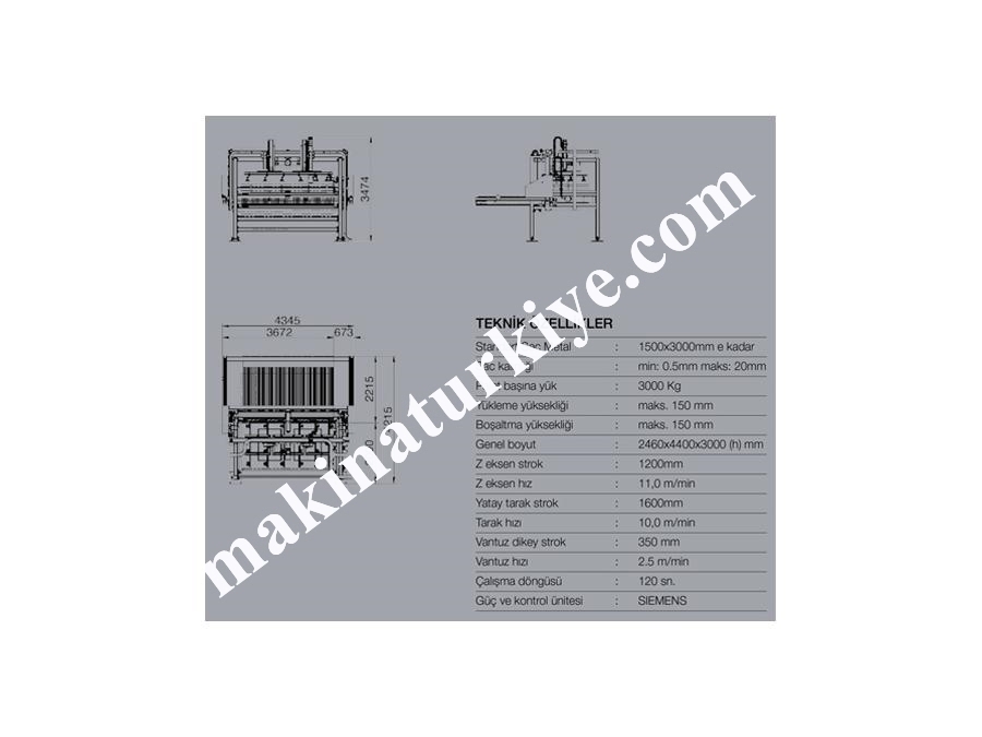 Full Otomatik Sac Yükleme Ve Boşaltma Sistemi 1500X3000 Mm - Ermaksan Tower