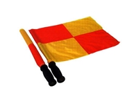 Art 076 Yellow Red Assistant Referee Flag - 0