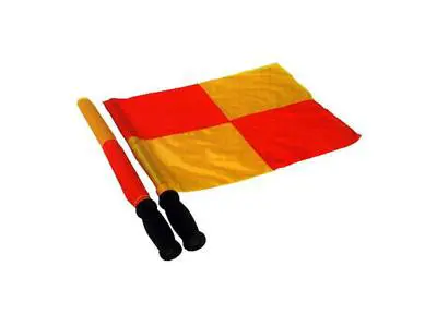 Art 076 Yellow Red Assistant Referee Flag