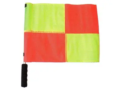 Art 13ALC Aluminum Flagpole Fluorescent Colored Side Referee Flag