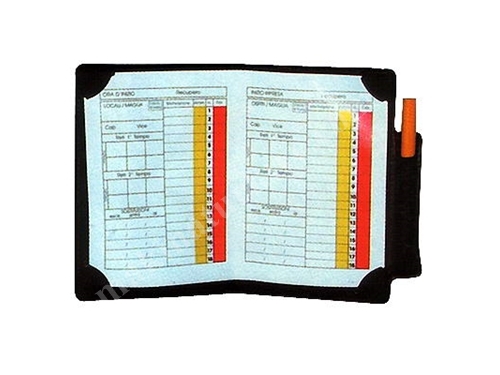 Art 081F Sarı ve Kırmızı Kart Kılıflı Kalemli Not Tutma Kartlı