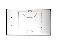 40 x 23 Cm Futsal El Tipi Taktik Tahtası  - 1