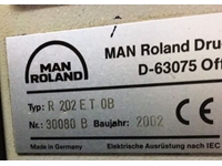 Man Roland R 202 E 2 Renk Ofset Baskı Makinesi  - 4