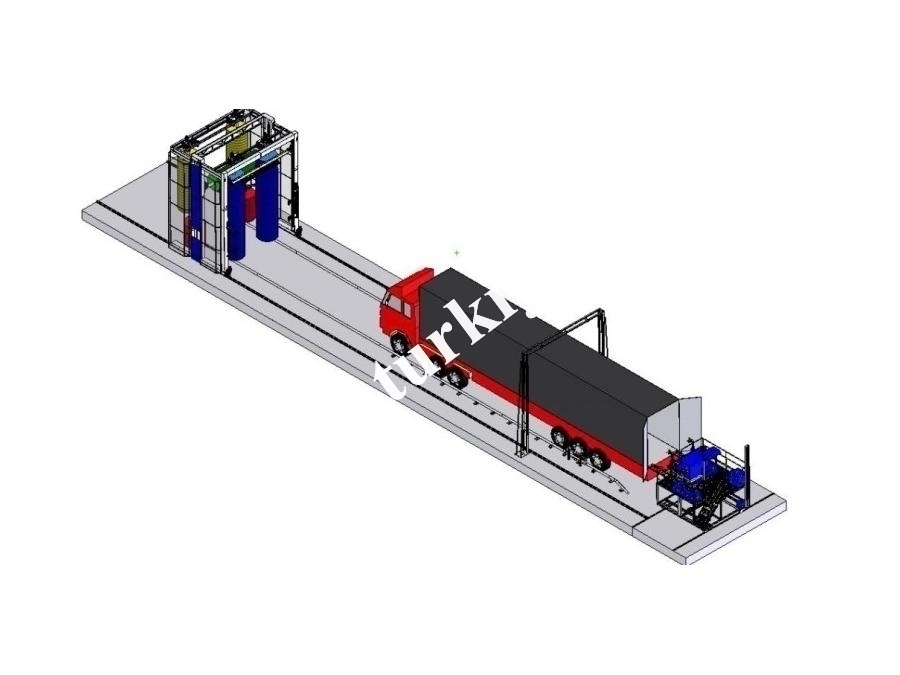 Otomatik Treyler Ve Konteyner İç Yıkama Sistemi Makinası