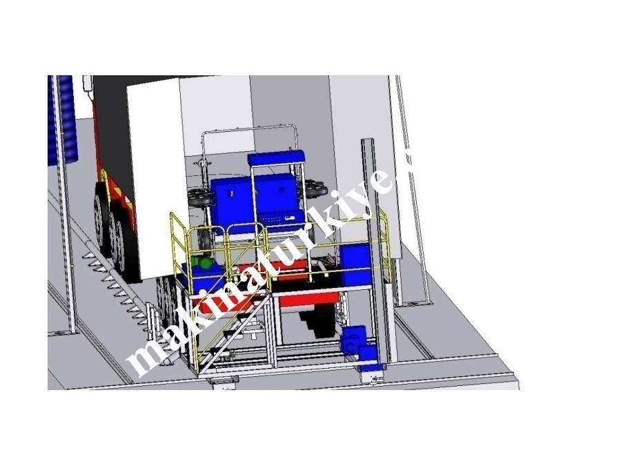 Otomatik Treyler Ve Konteyner İç Yıkama Sistemi Makinası
