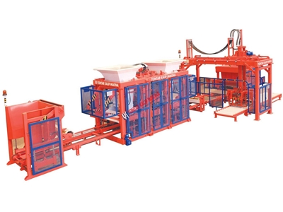 12'li Full Otomatik Beton Briket Parke Taşı Makinası - 2