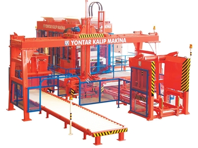 12'li Full Otomatik Beton Briket Parke Taşı Makinası - 5