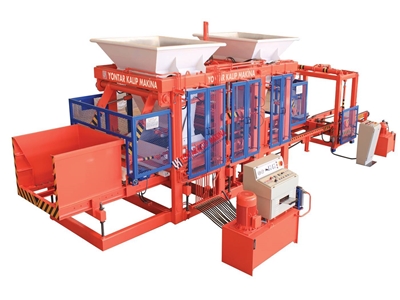 12'li Full Otomatik Beton Briket Parke Taşı Makinası - 4