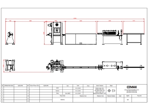 25-90 Metre/Dk Roll Form Makinası
