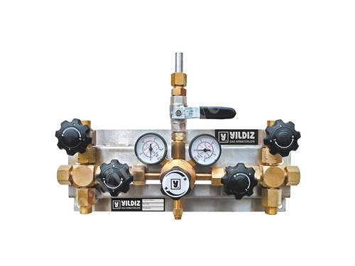 Orta Ölçekli Gaz Manifold Sistemi Hidrojen - Metan 20 Bar - Çift Çıkışlı