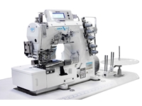 YK8569ADI-02BBX356-TKS Guillotine Cut Sensor Band Stitching Machine - 0