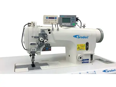 BD 8726 TK Guillotine Cutting Sensor Dual Needle Sewing Machine