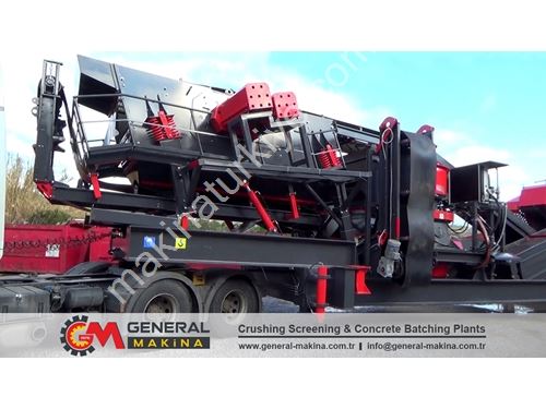 180-250 Ton / Saat Mobil Taş Kırma Eleme Tesisi