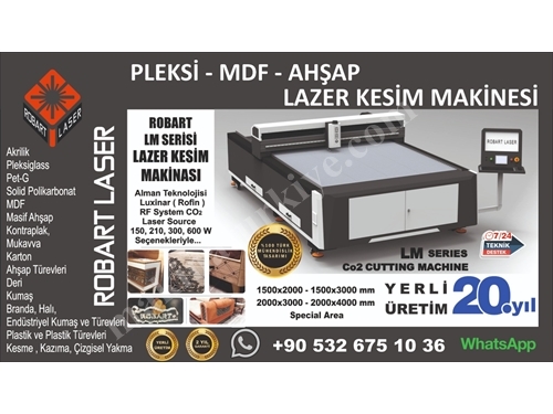 2000 X 4000 Mm Co2 Lazer Kesim Makinası 