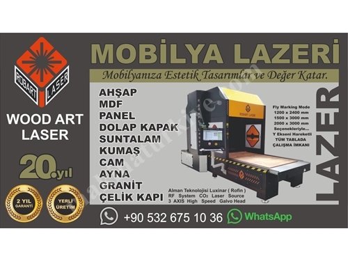 Galvo Lazer Lazer Ahşap Kapı Panel İşleme 
