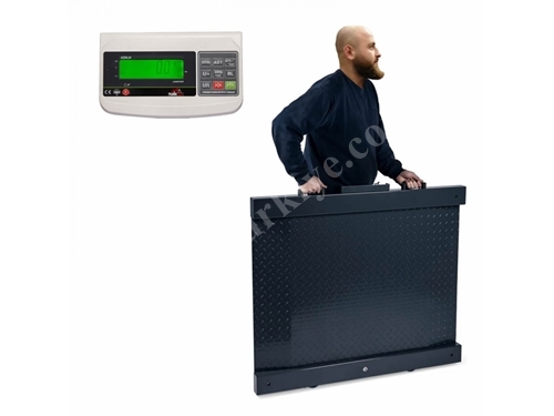 Ağır Hizmet Tipi Baskül 2000Kg 80X150 (500 Gr Hassasiyet) - Türkter Ahb-Kr
