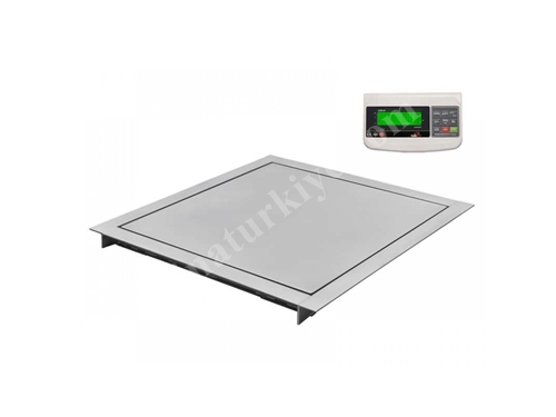 Paslanmaz Gömme Baskül 120X120 2000Kg (500 Gr Hassasiyet) - Türkter