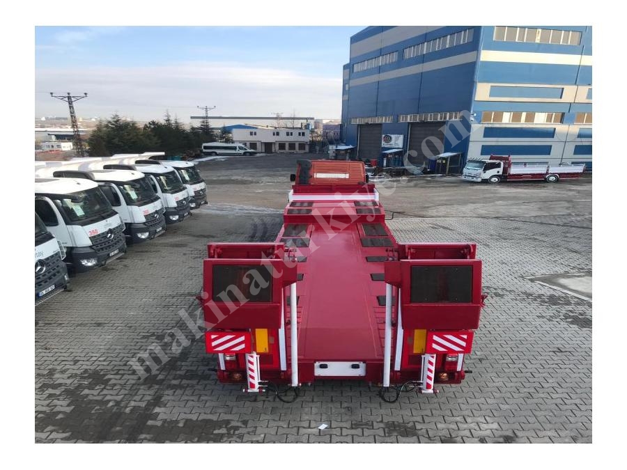 4 Dingilli  Lowbet Dorse 50 Ton/ 4 Axles Lowbed Semi-Trailer