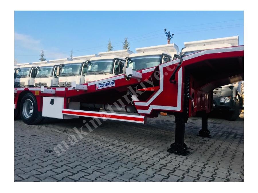 4 Dingilli  Lowbet Dorse 50 Ton/ 4 Axles Lowbed Semi-Trailer