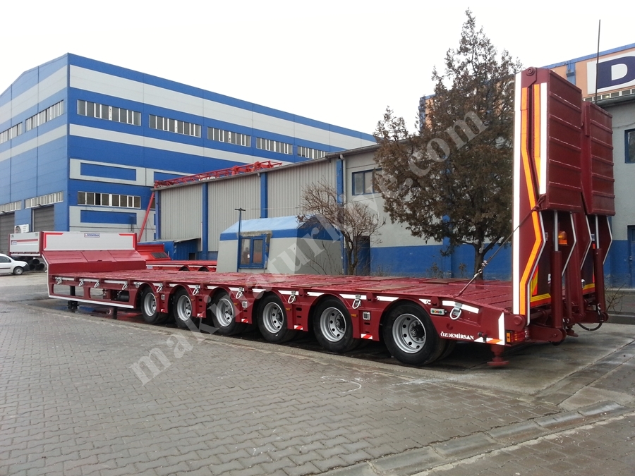6 Dingilli Lowbet Dorse /6 Axles Lowbed Semi Trailer
