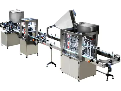 Otomatik Sıvı Dolum Ve Kapak Kapama Hattı