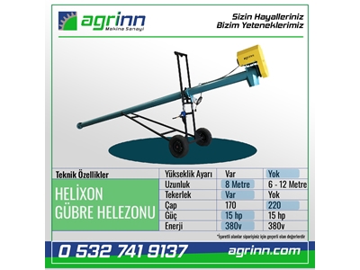 Helıxon Helezon Büyükbaş Gübre Tahliye Helezonu
