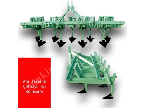 KMC K005 9 Ayaklı Teker İzi Çift Yaylı Tip Kültivator 