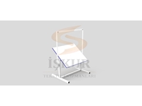 İK14 (90Cmx120cm) Tekstil Ütü Paket Üstten Işıklı Eğim Ayarlı Kalite Kontrol Masası  - 0