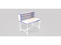 IK21 (90cm x 120cm) Textile Ironing Table with Shelf Quality Control - 0