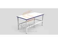 İK38 (60cm x 120cm) Clothing Workshop Low-Sleeve Machine Table - 0