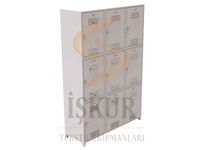 Placard de vestiaire à neuf compartiments en textile İK83 (40 cm x 120 cm) - 0