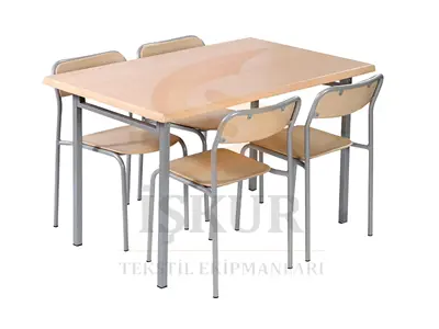 IK90 Multi-Purpose Werzalit Dining Table and Four Chairs