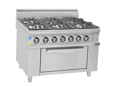 M-FKG 1270 6 Lı Gazlı Fırınlı Ocak - 0
