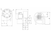 0,37-0,75 Kw Metal Gövdeli Radyal Fan - 1