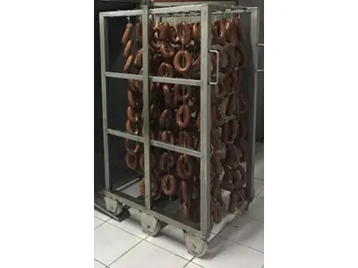 Тележка для транспортировки колбасного салями и колбас