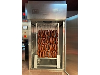 Single Car 200 Kg / Hour Sausage Oven Meat Smoking Oven - 4