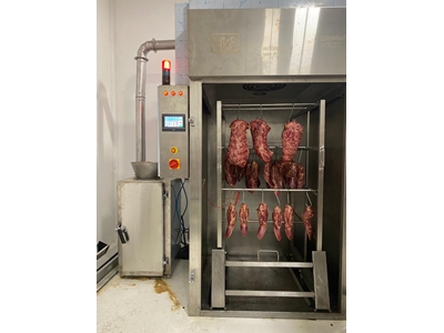 Tek Arabalı 200 Kg / Saat Sucuk Fırını Et Tütsüleme Makinası - 8