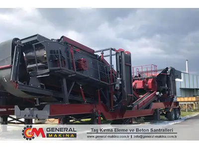 60-100 Ton / Hour Mobile Stone Crushing Screening Plant