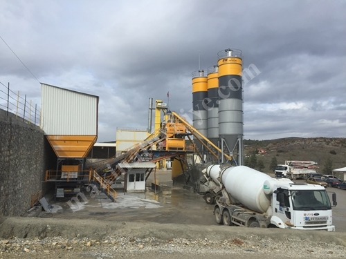 145 M3 Saat Kapasiteli Mobil Tip Beton Santrali 